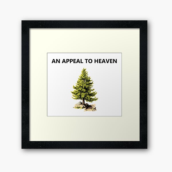 Pine Tree Flag Appeal to Heaven Framed Art Print