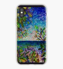 Lake Peaks Through Leaves iPhone Case