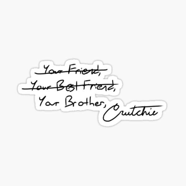 Refuge- crutchie Sticker