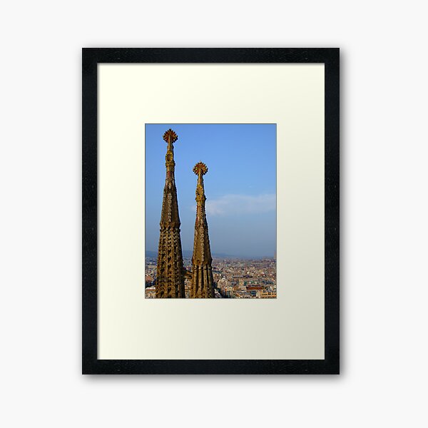 Sagrada Familia Towers (2 of 18) Framed Art Print
