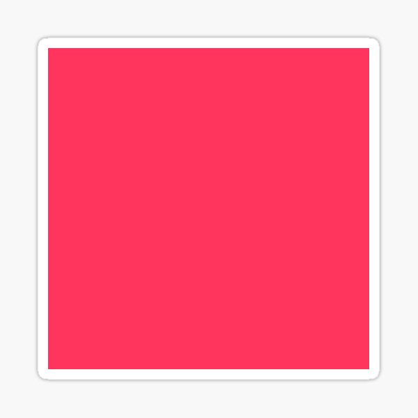 "Crayon Fluorescent in Radical Red COLOURS ICONIC SOLIDS" Sticker