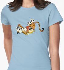 Calvin Hobbes fun Women's Fitted T-Shirt