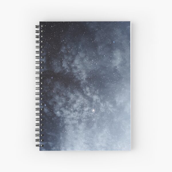 Blue veiled moon Spiral Notebook