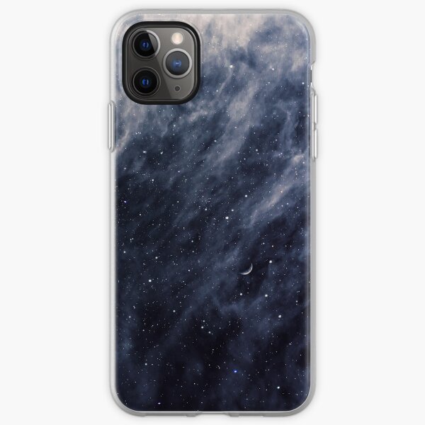 Blue Clouds, Blue Moon iPhone Soft Case