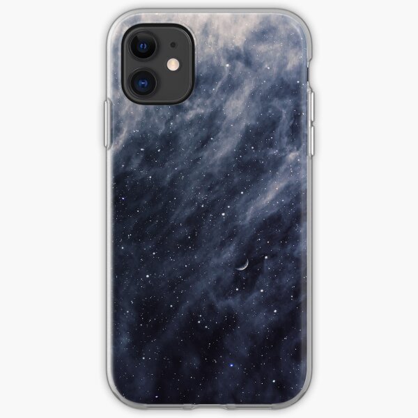 Blue Clouds, Blue Moon iPhone Soft Case
