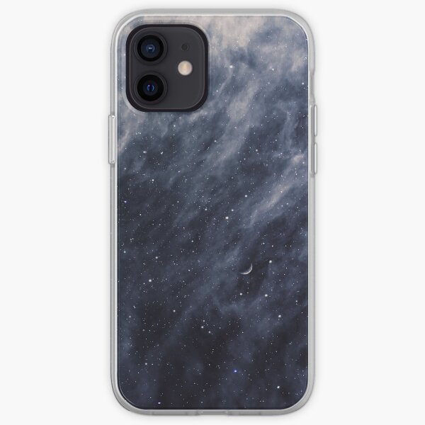 Blue Clouds, Blue Moon iPhone Soft Case