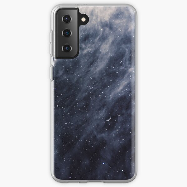 Blue Clouds, Blue Moon Samsung Galaxy Soft Case