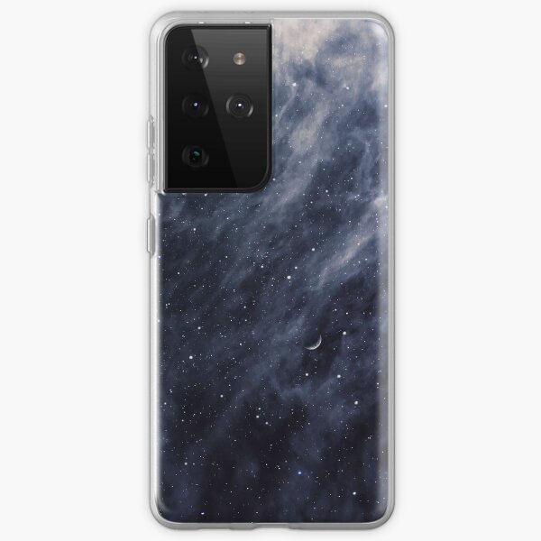 Blue Clouds, Blue Moon Samsung Galaxy Soft Case
