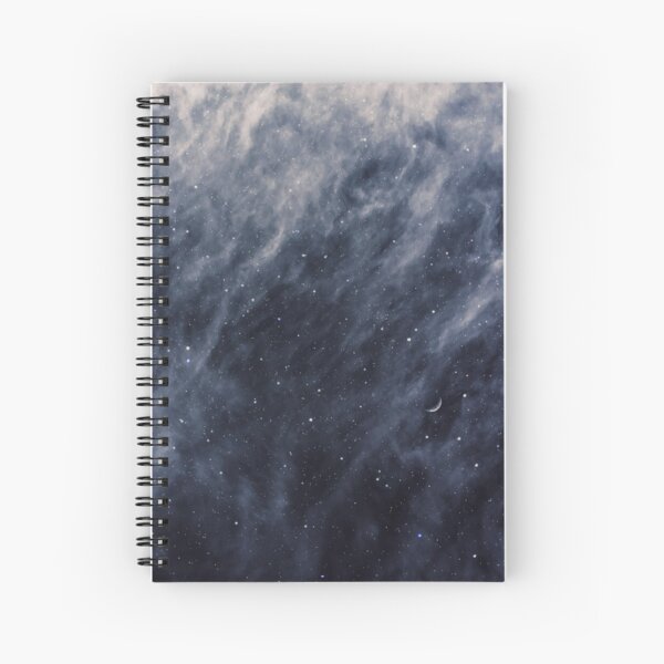 Blue Clouds, Blue Moon Spiral Notebook
