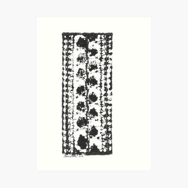 Crochet Impressions: LEAVES Art Print