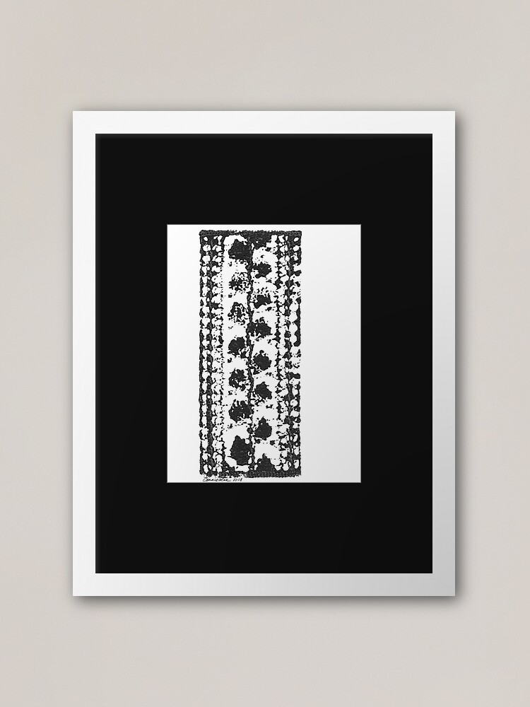 Alternate view of Crochet Impressions: LEAVES Framed Art Print