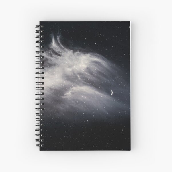 Moon and Clouds Spiral Notebook