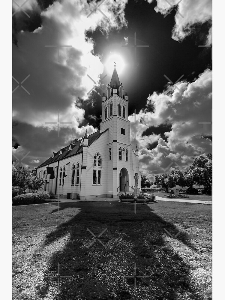 Painted Churches Of Schulenburg Texas Poster By Va103 Redbubble   Flat,750x,075,f Pad,750x1000,f8f8f8.u4 