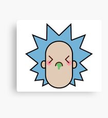 Rick Kawaii Face Canvas Print