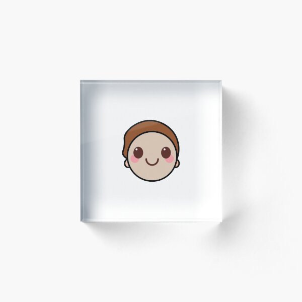 Morty Kawaii Face Acrylic Block