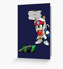 Samurai Pizza for Ninjas Greeting Card