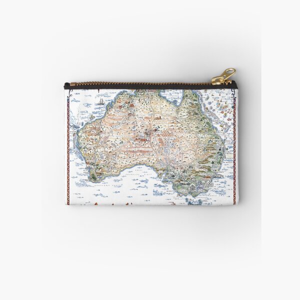 Item preview, Australia Pictorial Decorative Map designed and sold by JourneyJottings.