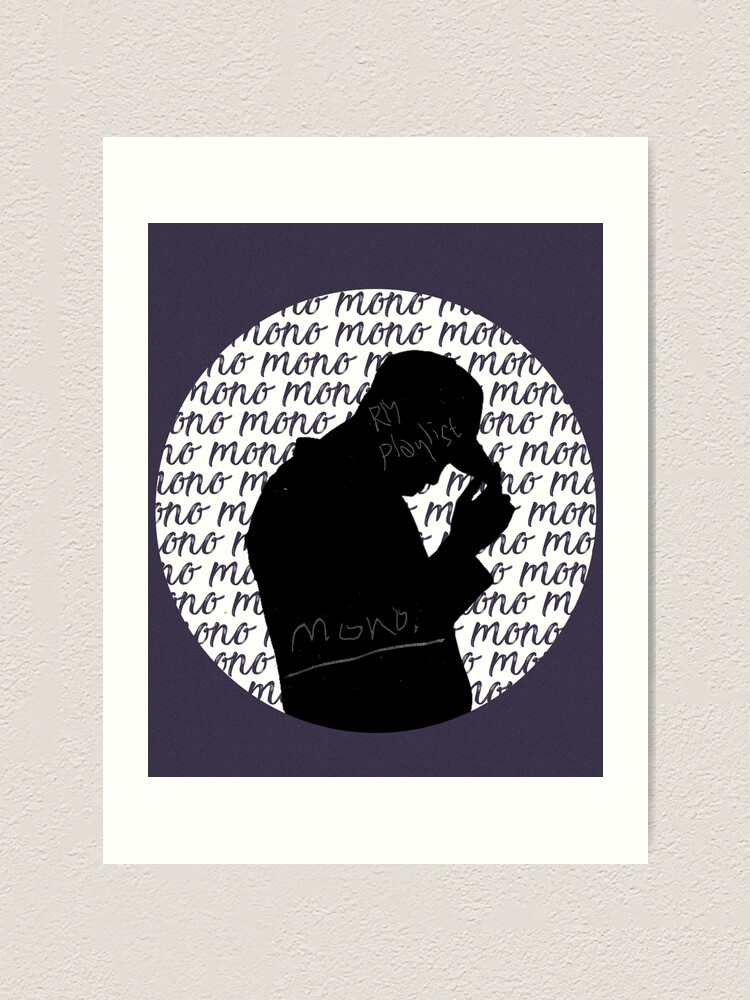 Lamina Artistica Bts Rm Mono Silueta De Bangtanetic Redbubble