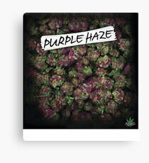 My Kush Weed Purple Haze Cannabis design Floral hemp marijuana Canvas Print