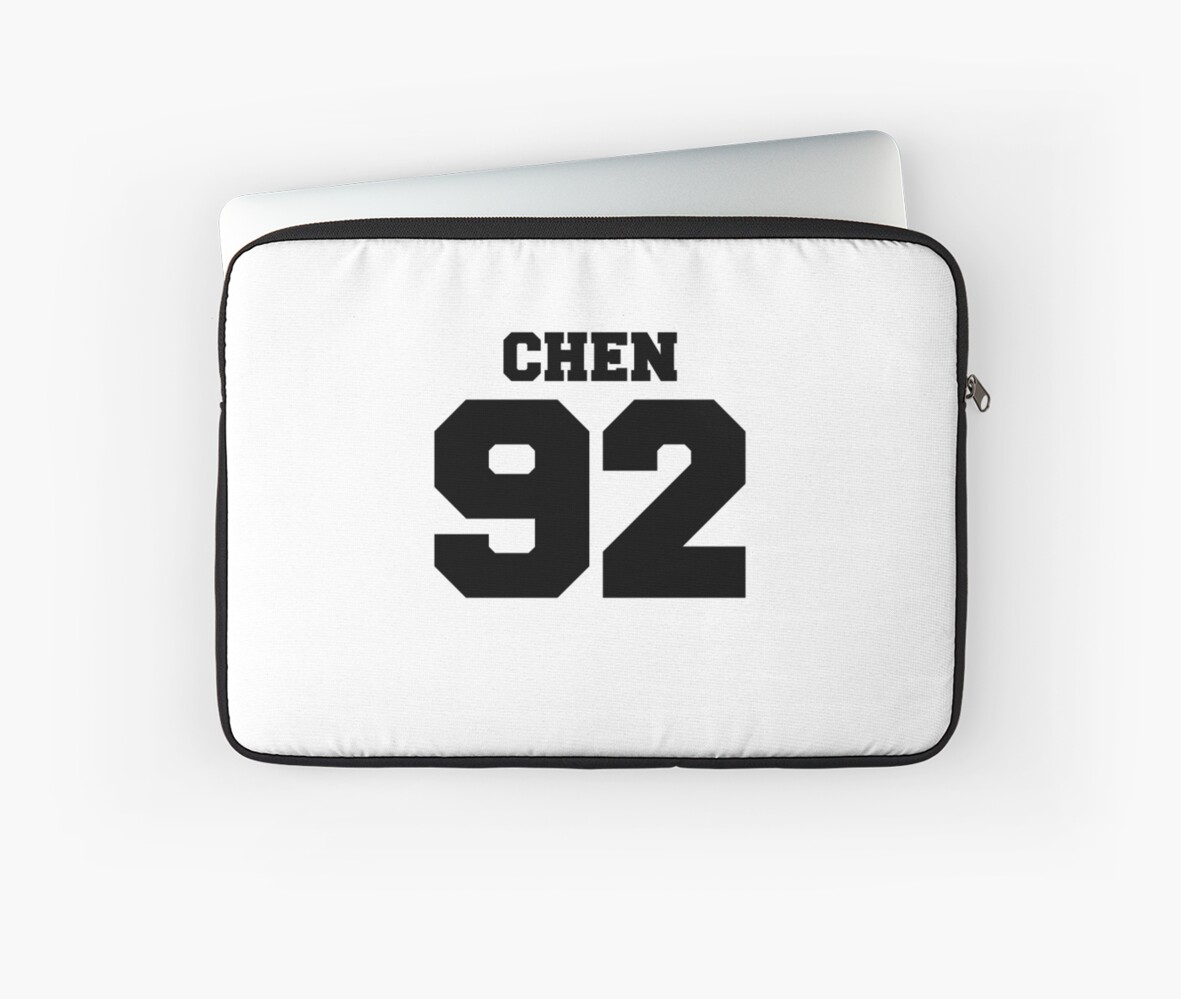 Chen Exo 92 Football Design Exo M Laptop Sleeve By Impalecki Redbubble