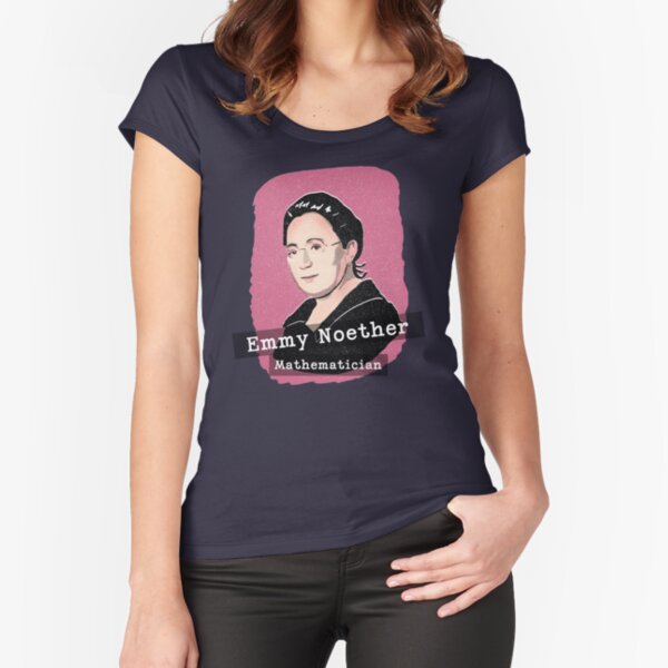 Herstory Portraits: Emmy Noether Fitted Scoop T-Shirt