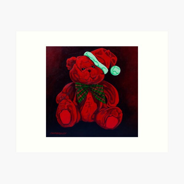 Red Ted Art Print