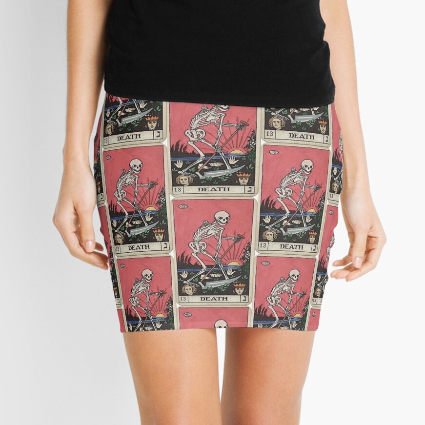 Death Tarot Mini Skirt