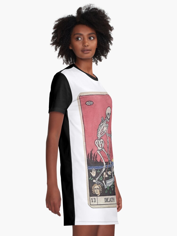 Alternate view of Death Tarot Graphic T-Shirt Dress