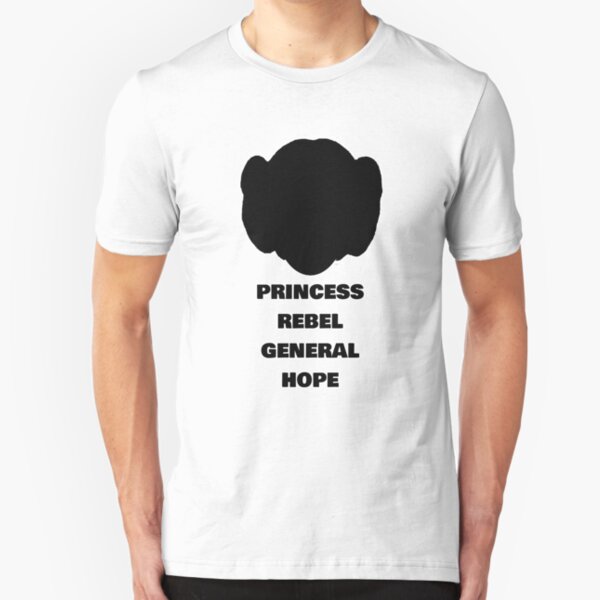 Leia - Rebel, Princess, General & Hope Slim Fit T-Shirt