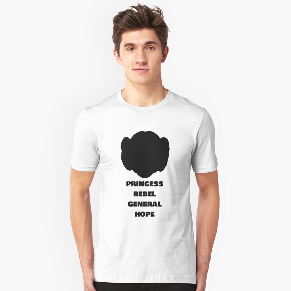 Leia - Rebel, Princess, General & Hope Slim Fit T-Shirt