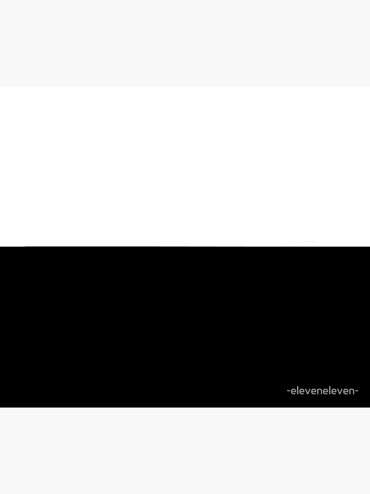 "Horizontal Half Black Half White" Poster for Sale by eleveneleven
