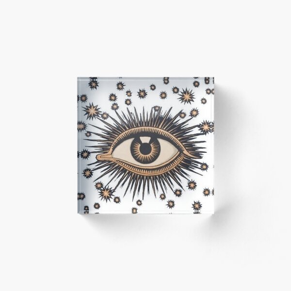 Vintage Eye Acrylic Block