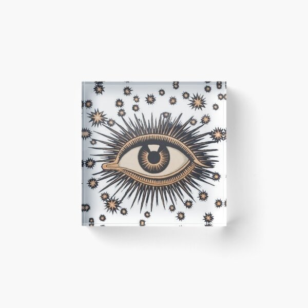 Vintage Eye Acrylic Block