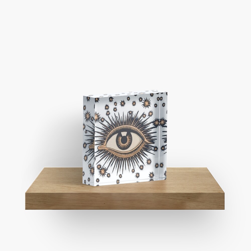 Vintage Eye Acrylic Block