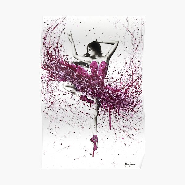 Royal Rubellite Ballerina Poster