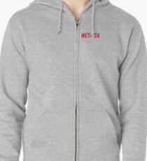 Kleines Netflix-Logo Hoodie mit Reißverschluss