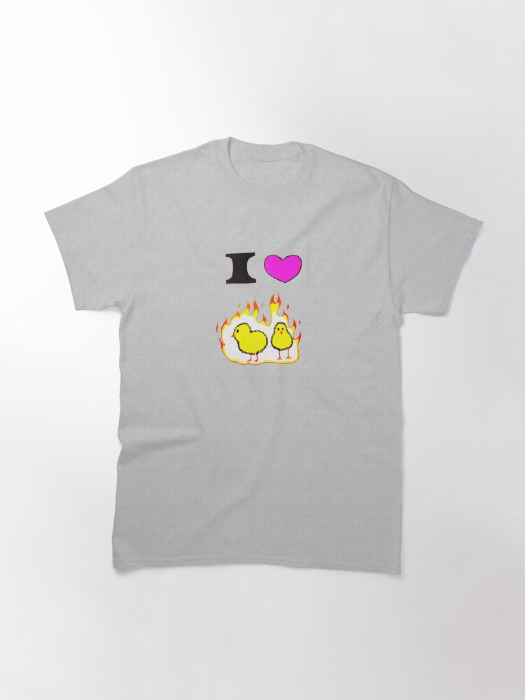 Alternate view of Who loves hot chicks? Classic T-Shirt