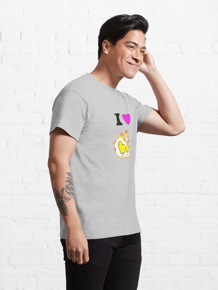 Alternate view of Who loves hot chicks? Classic T-Shirt