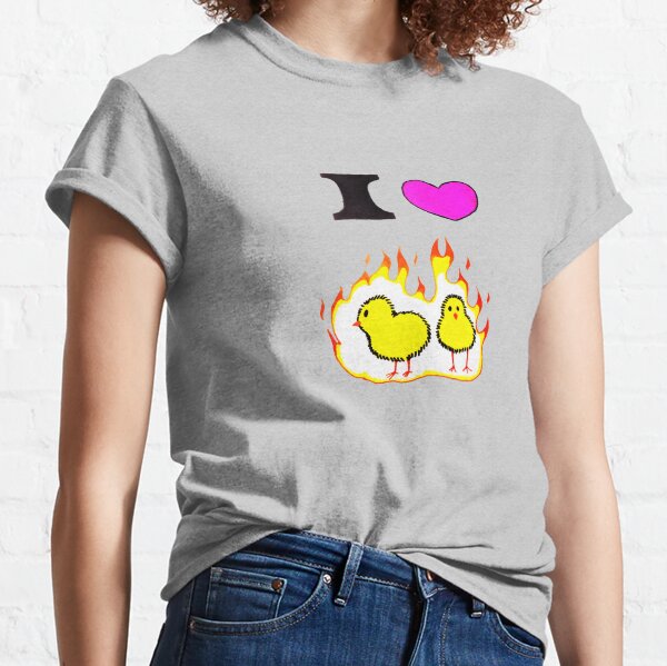 Who loves hot chicks? Classic T-Shirt