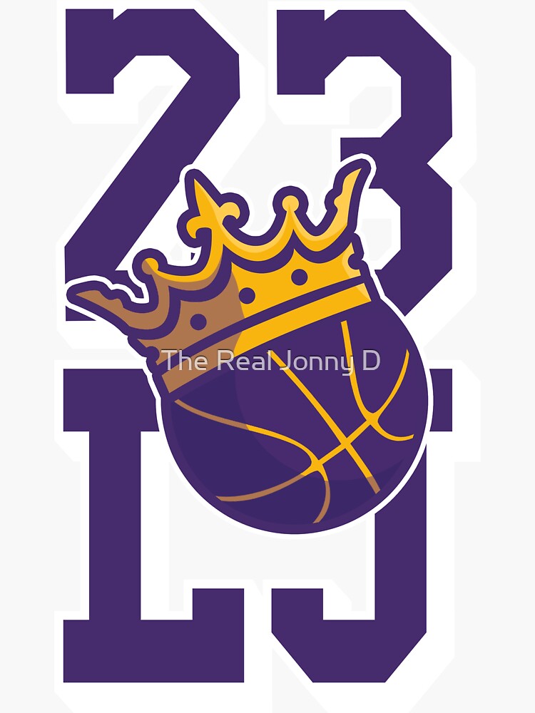 King Lebron James 23 Sticker by patrickstar1337