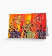 Elephant Walk Greeting Card