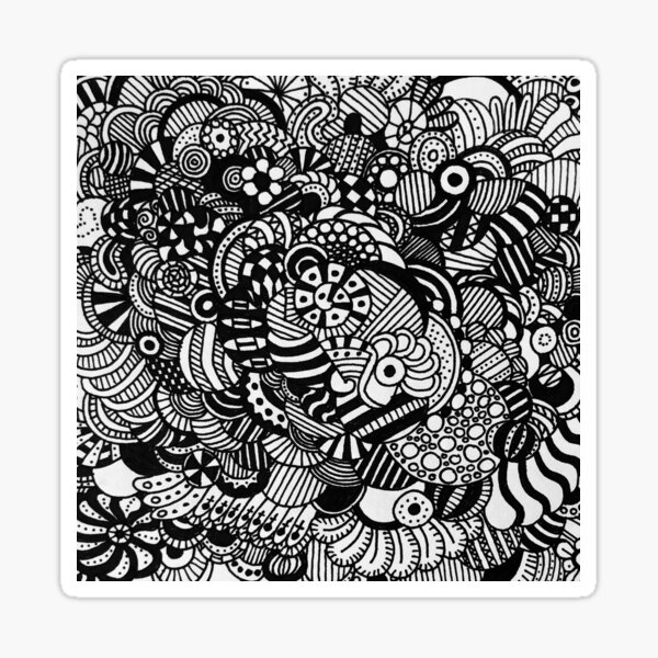 Tram doodle 1 Sticker
