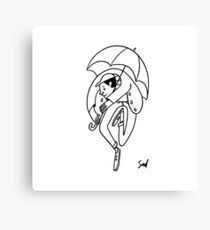 rain boy Canvas Print