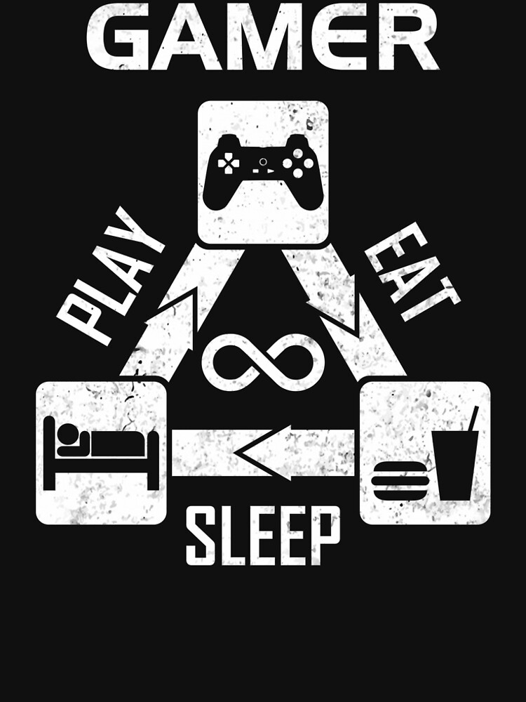 Gamer - Eating Sleeping Play by DG-RA