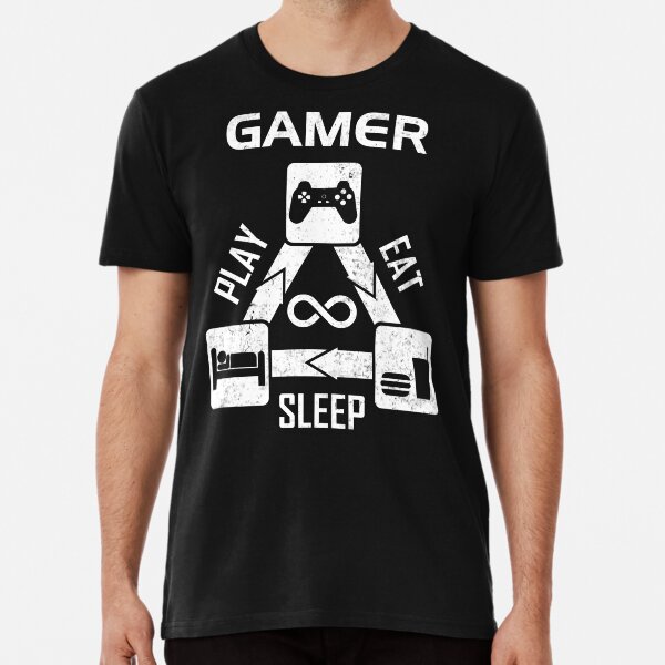 Gamer - Eating Sleeping Play Premium T-Shirt