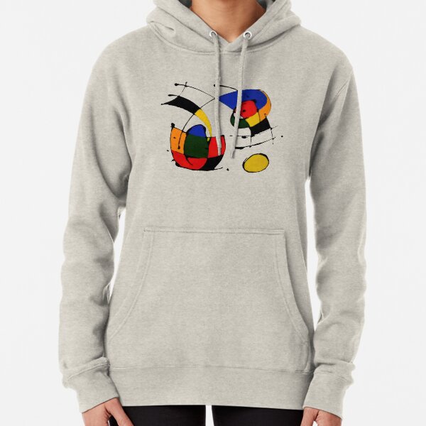 In The Style of Joan Miro Pullover Hoodie