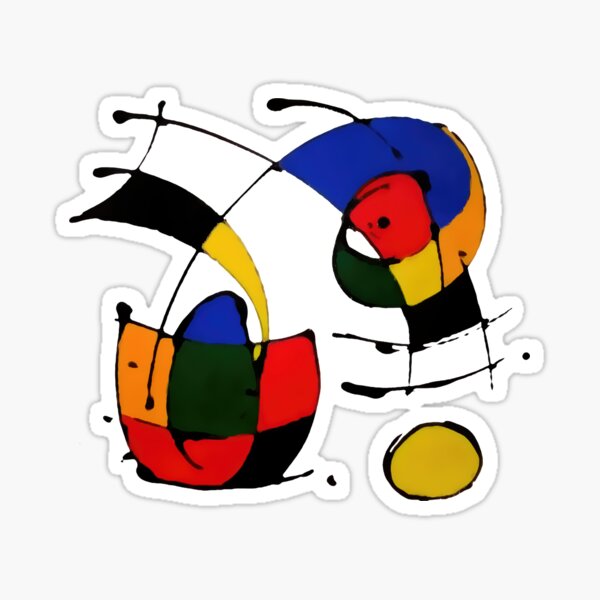 In The Style of Joan Miro Sticker