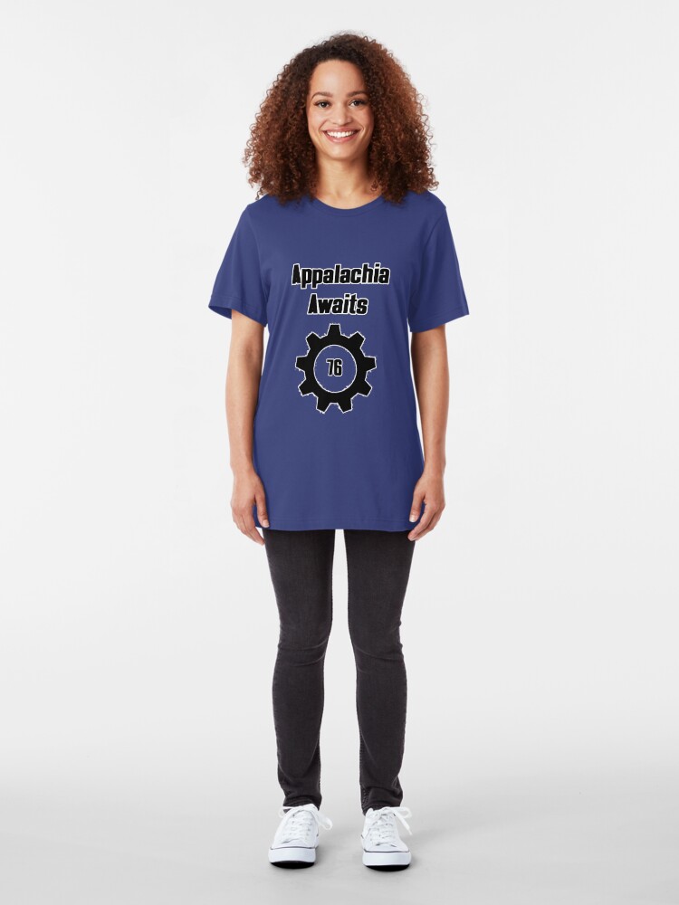 Alternate view of Appalachia Awaits - Vault 76 Slim Fit T-Shirt