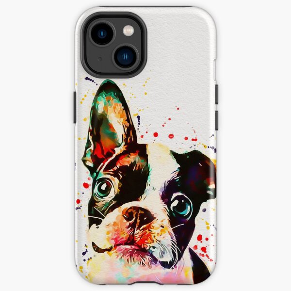Aquarell von Boston Terrier iPhone Robuste Hülle