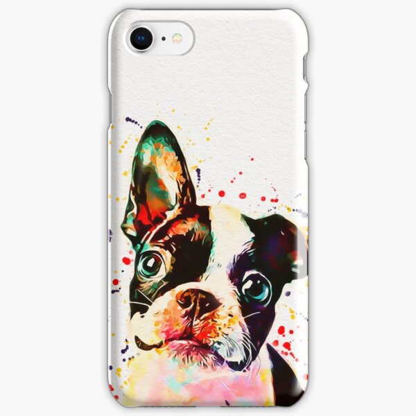 Boston Terrier Watercolor iPhone Snap Case